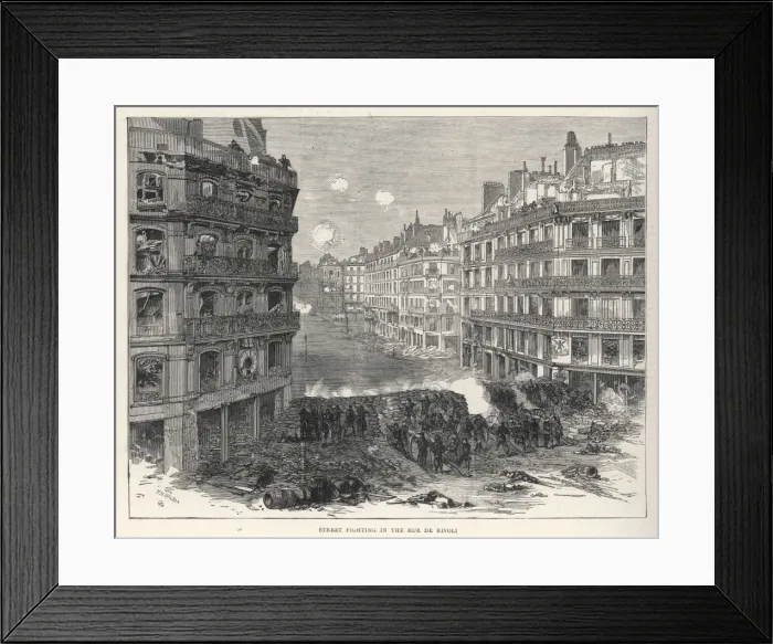 Framed Print : Commune  /  Street Fighting