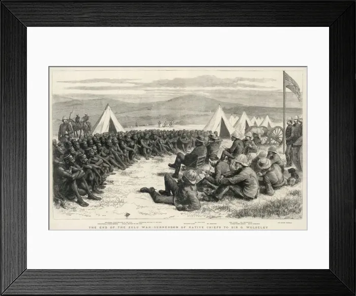 Framed Print : Zulu / Surrender 1879 Framed Print : Zulu / Surrender 1879