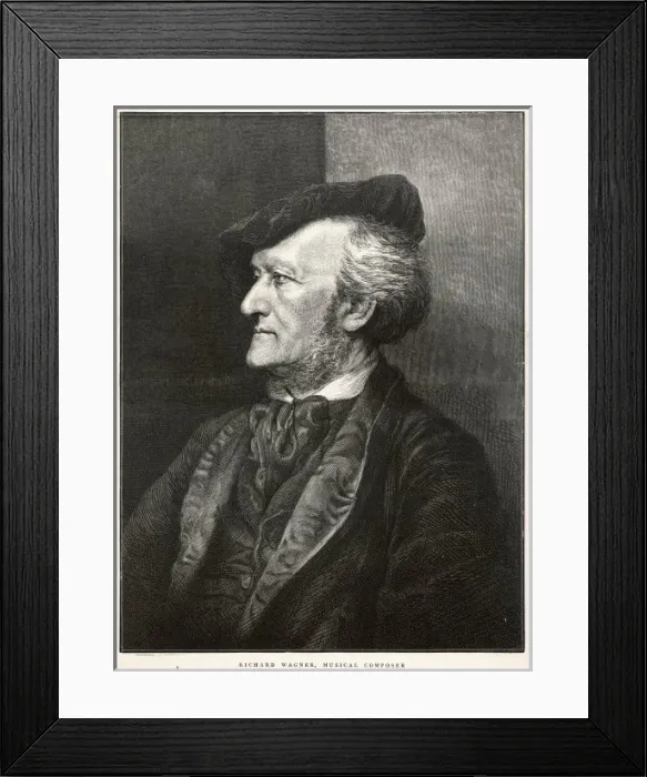 Framed Print : Wagner / Profile / Hat Framed Print : Wagner / Profile / Hat