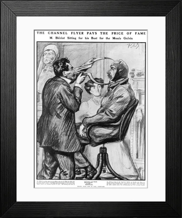 Framed Print : Bleriot / Sitting / Bust / 09 Framed Print : Bleriot / Sitting / Bust / 09