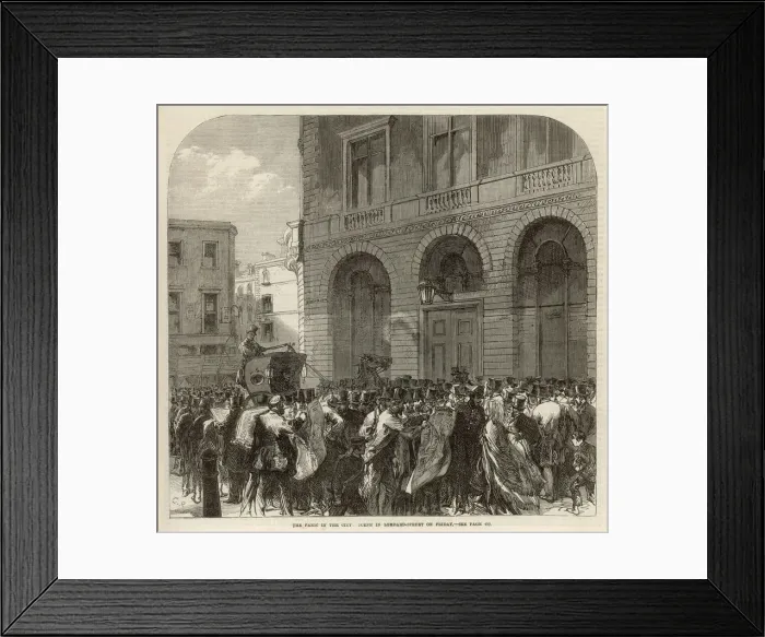 Framed Print : 1866 / London / City Panic Framed Print : 1866 / London / City Panic