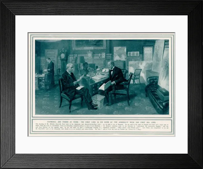 Framed Print : Churchill / Admiralty / 1914 Framed Print : Churchill / Admiralty / 1914