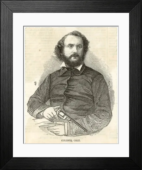 Framed Print : Samuel Colt / Iln Framed Print : Samuel Colt / Iln