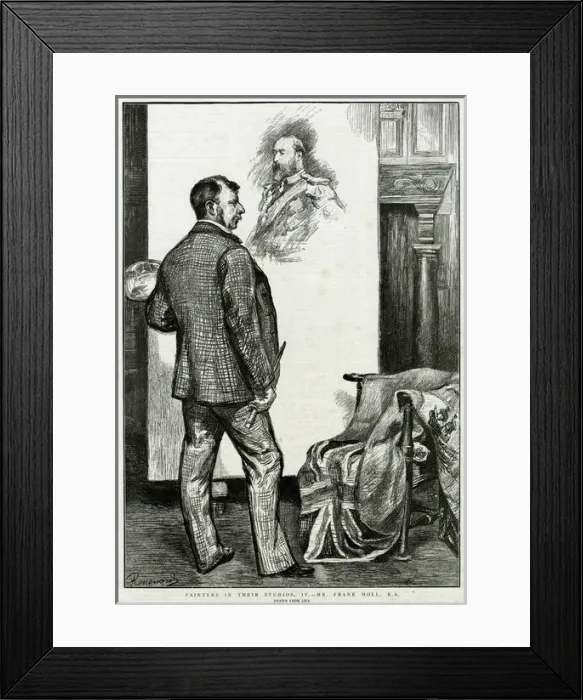 Framed Print : Frank Holl at Work Framed Print : Frank Holl at Work