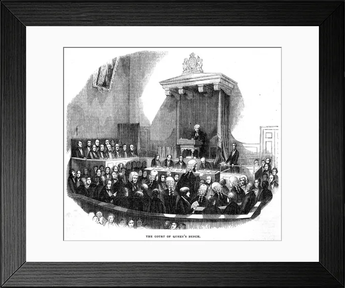 Framed Print : COURT AT QUEENS BENCH Framed Print : COURT AT QUEENS BENCH