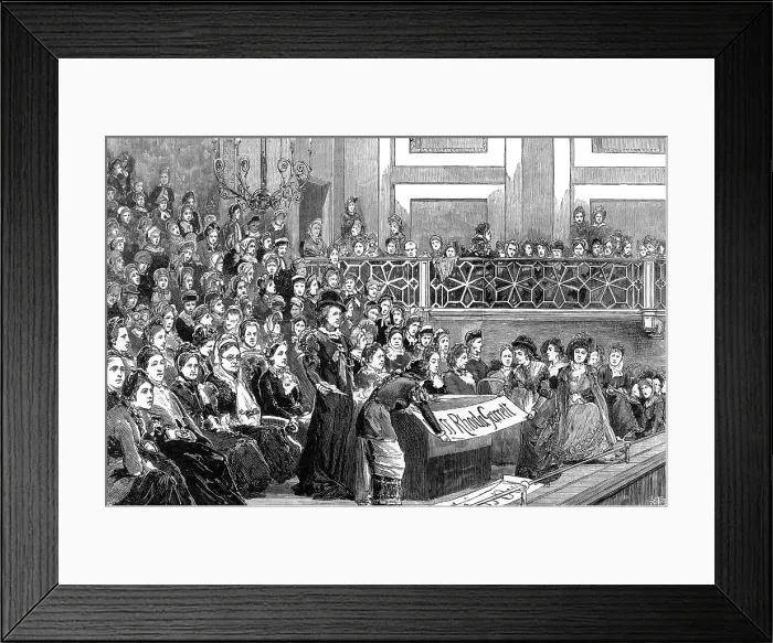 Framed Print : Demo at St James Hall Framed Print : Demo at St James Hall