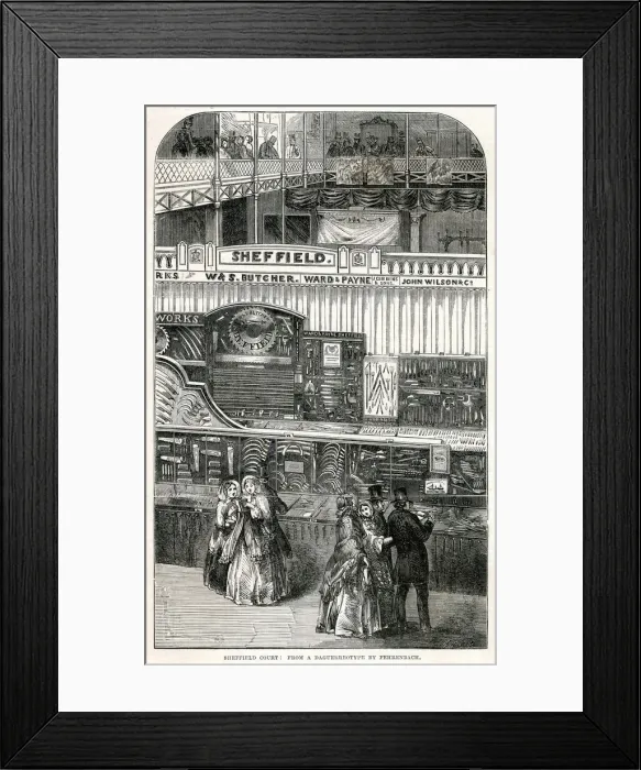 Framed Print : Great Exhibition - Sheffield Court Framed Print : Great Exhibition - Sheffield Court