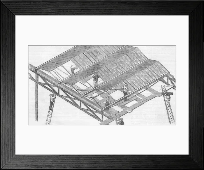 Framed Print : Great Exhibition construction Framed Print : Great Exhibition construction