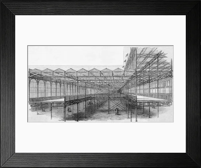 Framed Print : Great Exhibition construction Framed Print : Great Exhibition construction