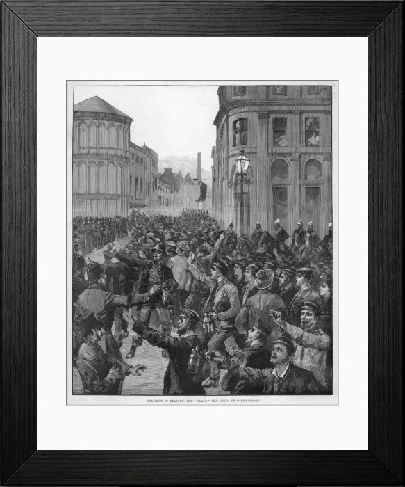Framed Print : Belfast Riots 1886 Framed Print : Belfast Riots 1886