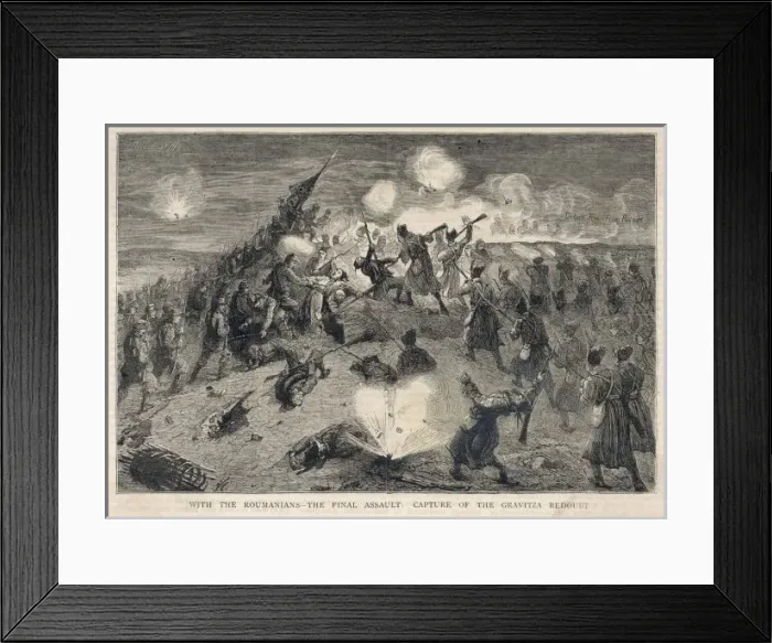 Framed Print : 1st Battle of Plevna