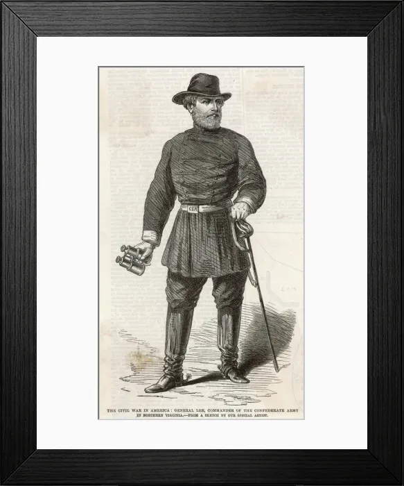 Framed Print : Robert E Lee / Iln / Civ War Framed Print : Robert E Lee / Iln / Civ War