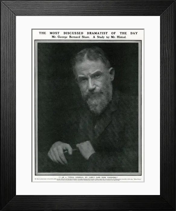 Framed Print : George Bernard Shaw