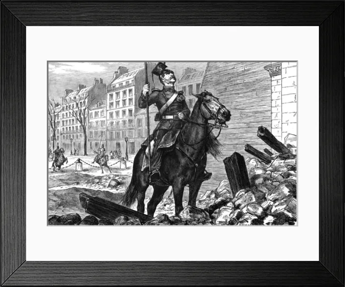 Framed Print : Uhlan in Paris