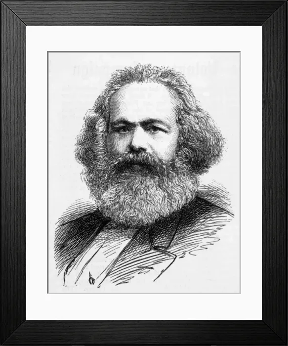 Framed Print : Karl Marx / Graphic 1883 Framed Print : Karl Marx / Graphic 1883