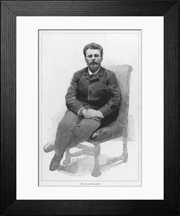 Framed Print : Maupassant / Iln 1892 Framed Print : Maupassant / Iln 1892