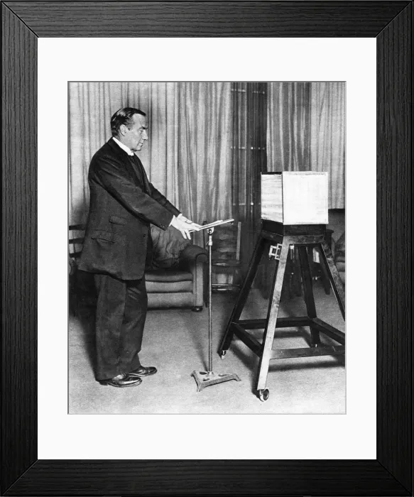 Framed Print : Baldwin Broadcasts, 1924