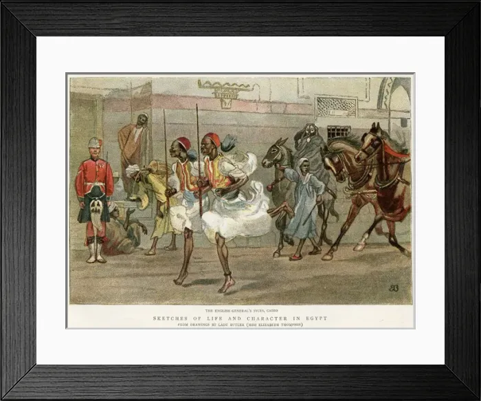 Framed Print : Syces Running, Cairo