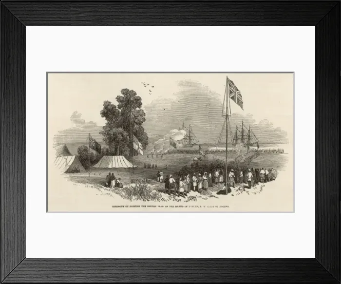 Framed Print : British at Labuan Framed Print : British at Labuan