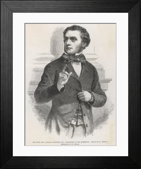 Framed Print : Gladstone in 1853 Framed Print : Gladstone in 1853