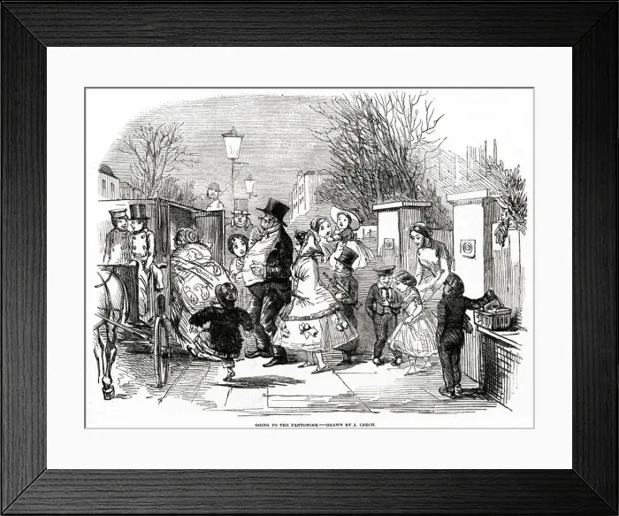 Framed Print : Going to the Pantomime 1853