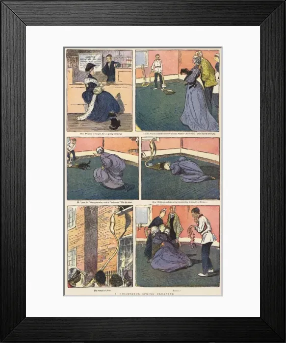 Framed Print : Perils of Vacuum Cleaner