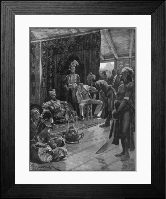 Framed Print : Brooke Negotiates Treaty Framed Print : Brooke Negotiates Treaty