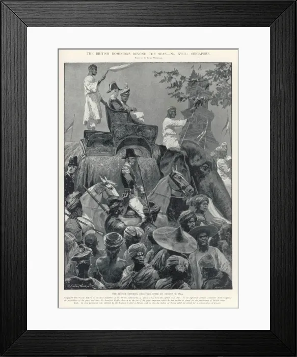 Framed Print : British enter Singapore Framed Print : British enter Singapore