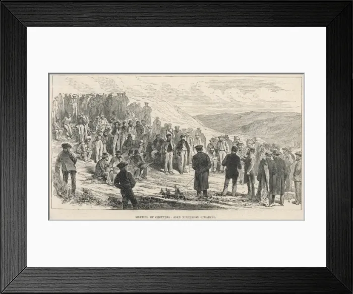 Framed Print : Skye Crofters Agitation Framed Print : Skye Crofters Agitation