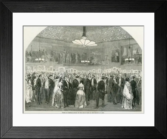 Framed Print : Photographic Soiree 1853 Framed Print : Photographic Soiree 1853