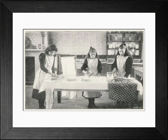 Framed Print : Board School Ironing 19C Framed Print : Board School Ironing 19C
