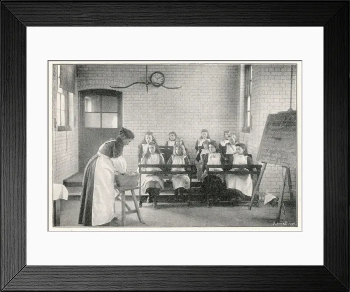 Framed Print : Board School Washing 19C Framed Print : Board School Washing 19C