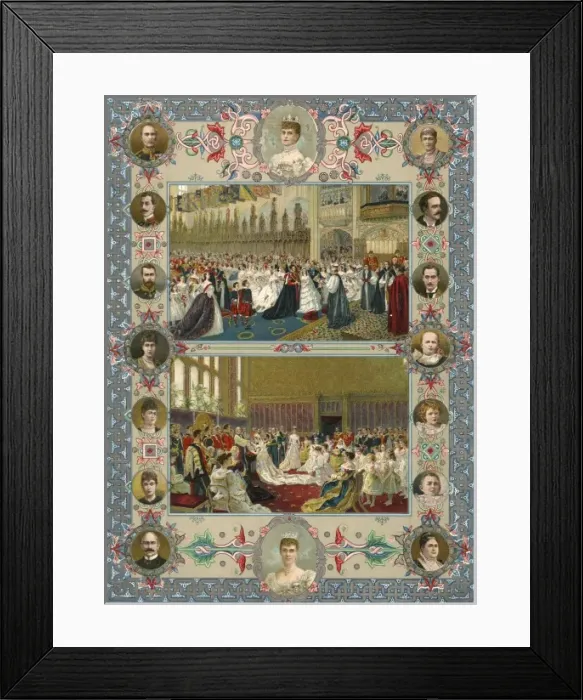 Framed Print : Edward Vii / Wedding 1863 Framed Print : Edward Vii / Wedding 1863