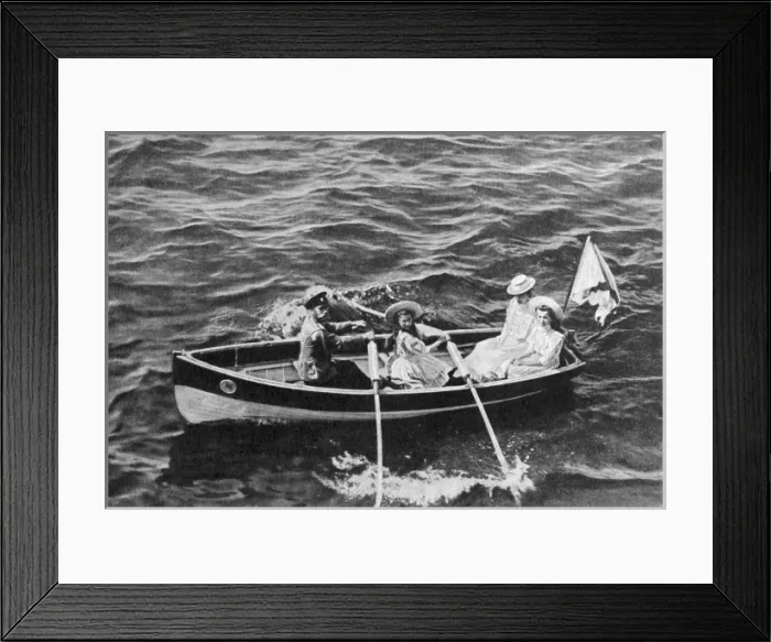 Framed Print : Nicolas Ii  /  Family  /  Cowes