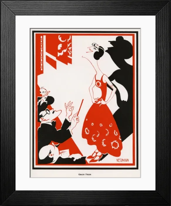 Framed Print : Gracie Fields / Nerman 29 Framed Print : Gracie Fields / Nerman 29