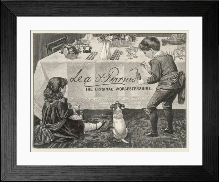 Framed Print : Worcester Sauce Advert
