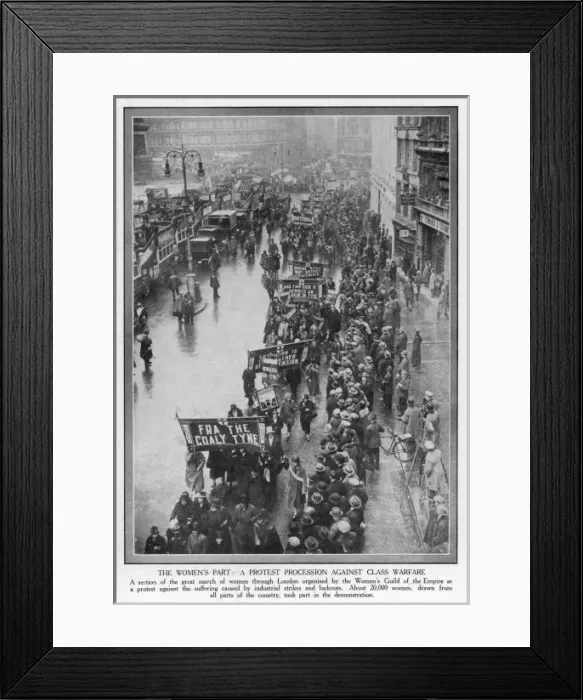 Framed Print : Anti-Strike Demo 1926 Framed Print : Anti-Strike Demo 1926