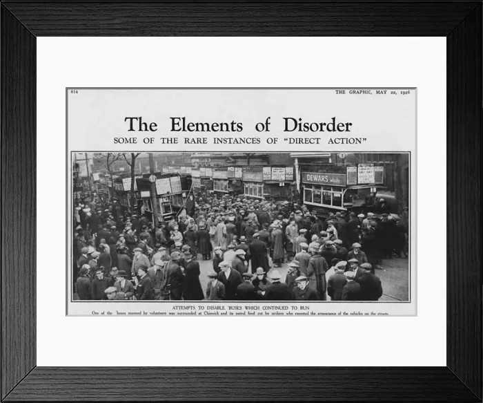 Framed Print : General Strike 1926 Framed Print : General Strike 1926
