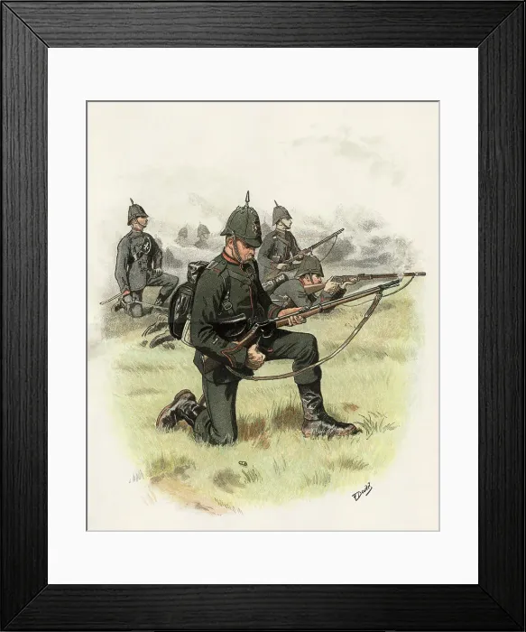 Framed Print : King's Royal Rifle Corps Date: 1889