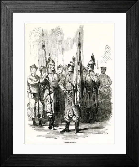 Framed Print : CHINESE SOLDIERS 1857