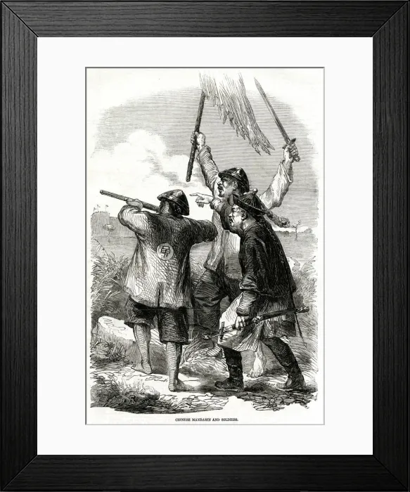 Framed Print : MANDARIN & SOLDIERS 1857 MANDARIN & SOLDIERS 1857 Framed Print : MANDARIN & SOLDIERS 1857 MANDARIN & SOLDIERS 1857