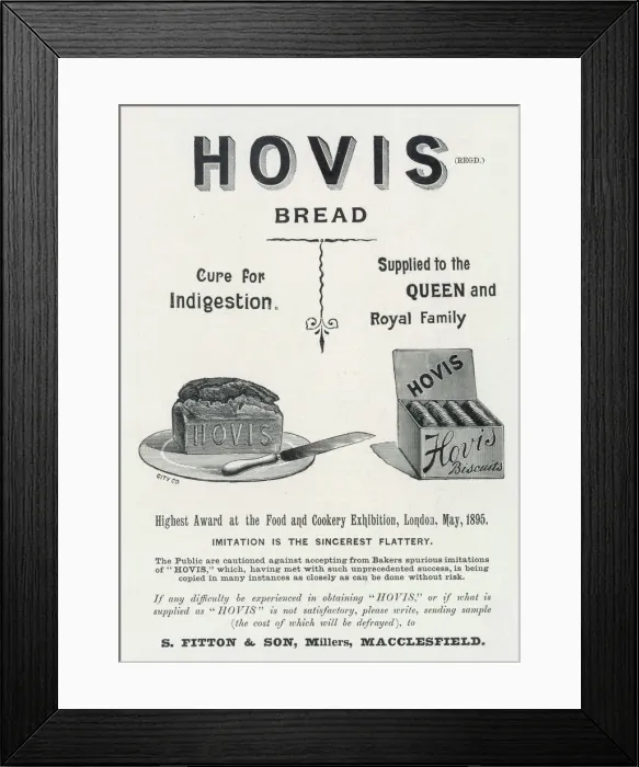 Framed Print : Advert / Bread / Hovis 1895 Framed Print : Advert / Bread / Hovis 1895
