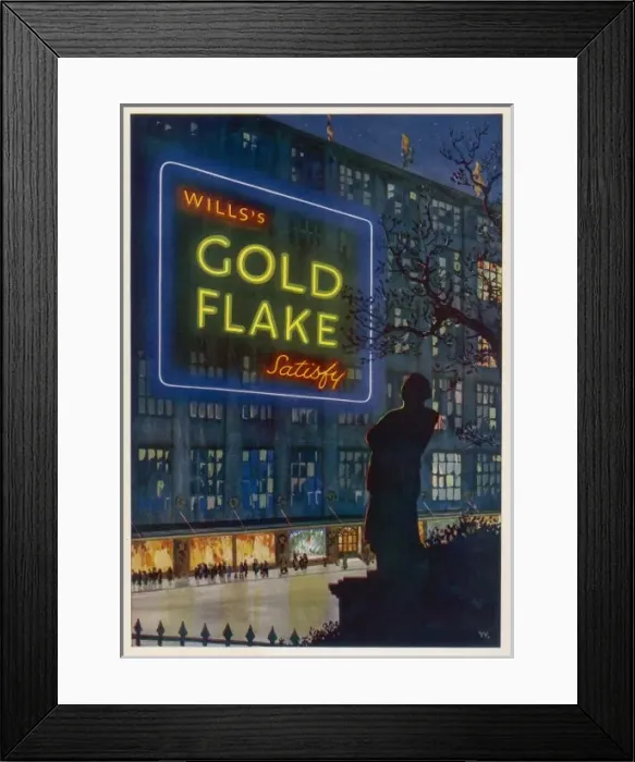 Framed Print : Advert / Wills Gold Flake Framed Print : Advert / Wills Gold Flake
