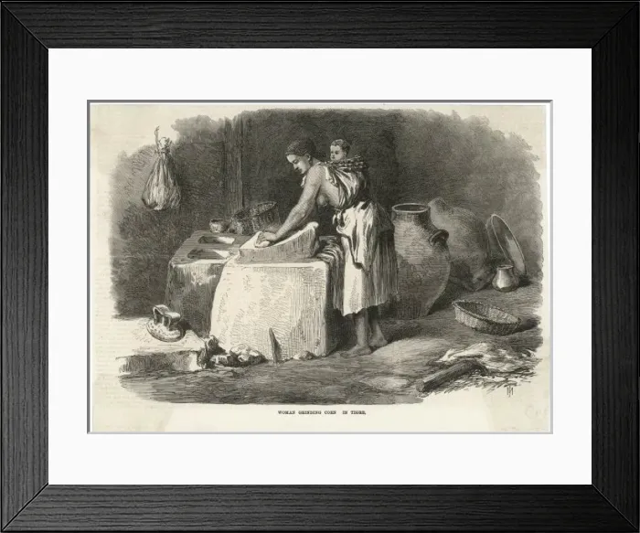 Framed Print : Grinding Corn Ethiopia Framed Print : Grinding Corn Ethiopia