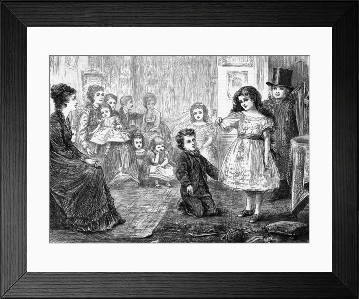 Framed Print : CHARADES, 1871 Framed Print : CHARADES, 1871
