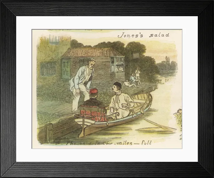 Framed Print : 3 Men and a Boat Framed Print : 3 Men and a Boat