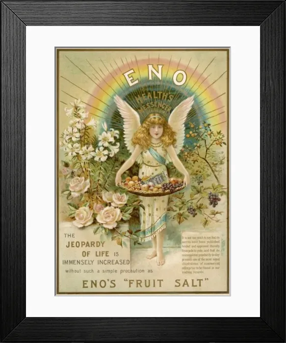 Framed Print : ADVERT  /  ENOs SALTS 1897