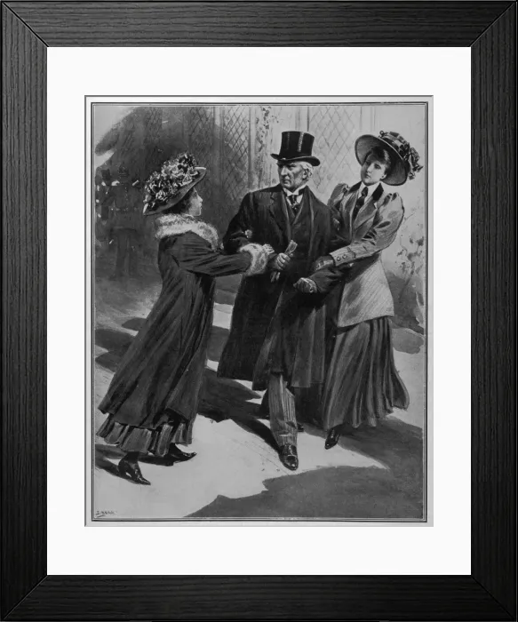 Framed Print : Asquith Ambushed / 1908 Framed Print : Asquith Ambushed / 1908