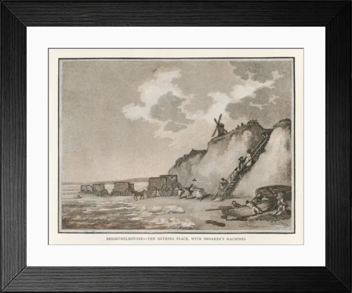 Framed Print : Brighton  /  Rowlandson 1789
