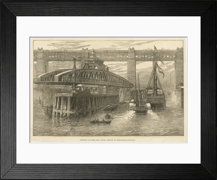 Framed Print : Newcastle / Swing Bridge Framed Print : Newcastle / Swing Bridge